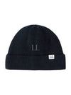 Re-Wool Short Beanie Black - CP COMPANY - BALAAN 2