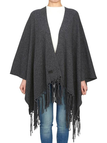 Pomposa Fringe Cape Grey - MAX MARA - BALAAN 1