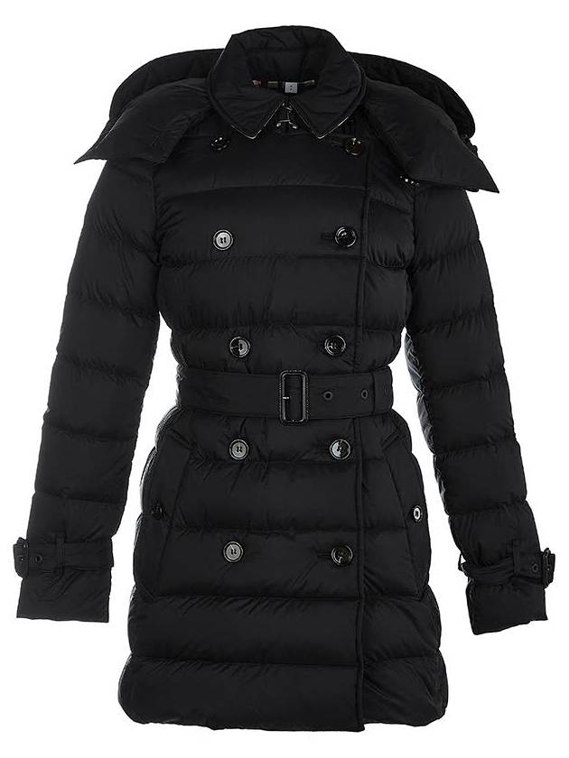 Detachable Hoodie Puffer Coat Padded Black - BURBERRY - BALAAN 2