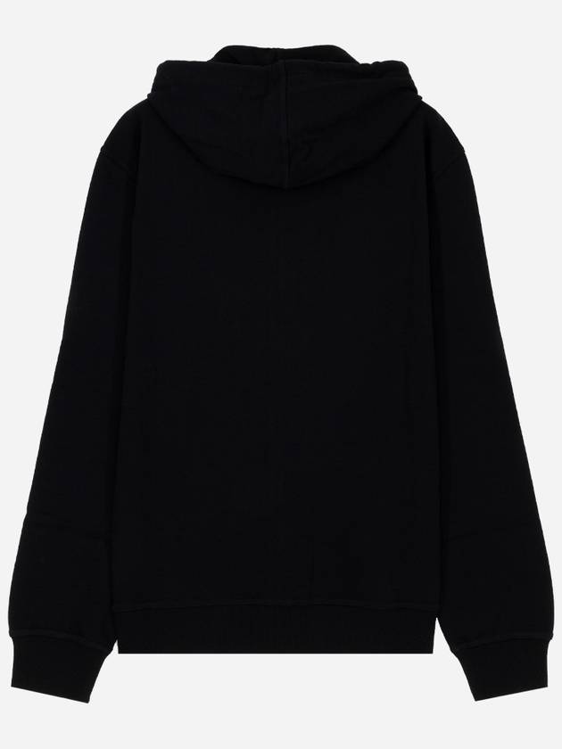 Tech Cotton Zip-Up Hoodie Black - BRUNELLO CUCINELLI - BALAAN 5