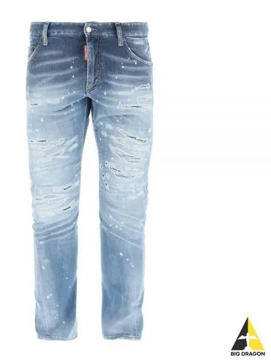 Sexy twist denim pants navy S74LB1269 - DSQUARED2 - BALAAN 1