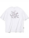 Heart Bunny Embroidered Short Sleeve T-Shirt White - CPGN STUDIO - BALAAN 3