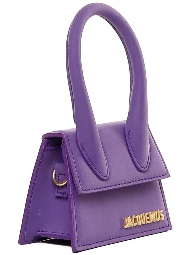 Le Chiquito Signature Mini Tote Bag Purple - JACQUEMUS - BALAAN 4