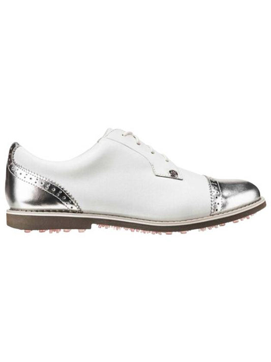 Cap Toe Galliventer Golf Shoes White Silver G4LC20EF04 - G/FORE - BALAAN 1