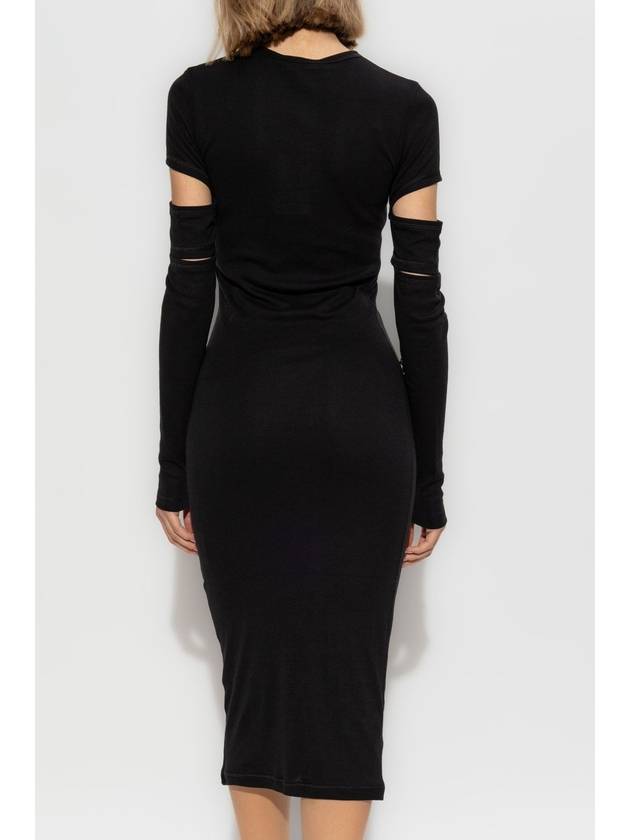 Helmut Lang Dress With Detachable Sleeves, Women's, Black - HELMUT LANG - BALAAN 6