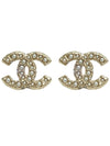 Women's CC Logo Pearl Pearl Earrings Gold - CHANEL - BALAAN 3