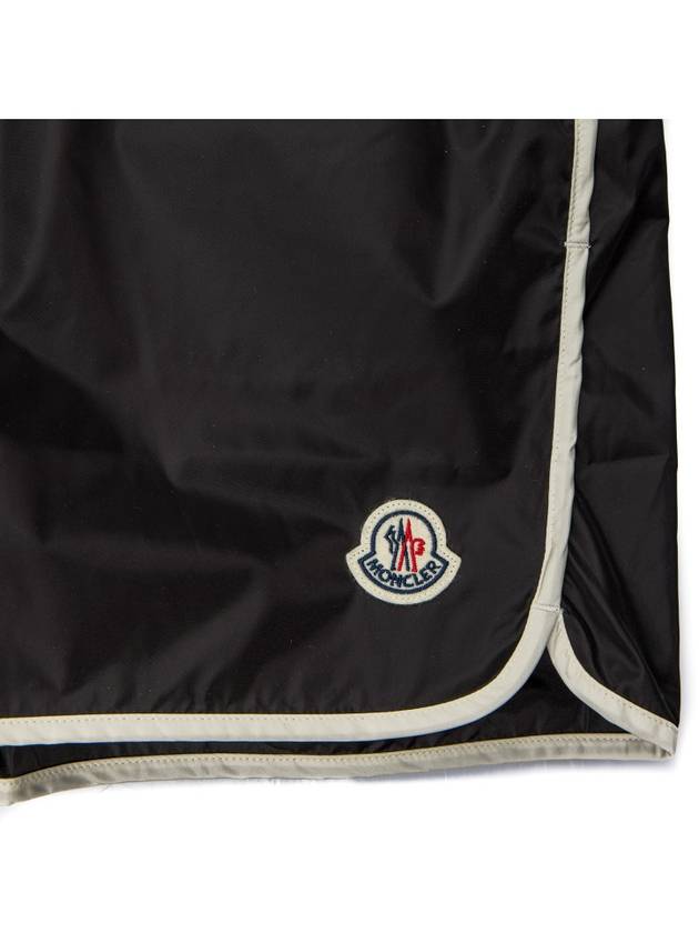 Logo Patch Swim Shorts Black - MONCLER - BALAAN 3