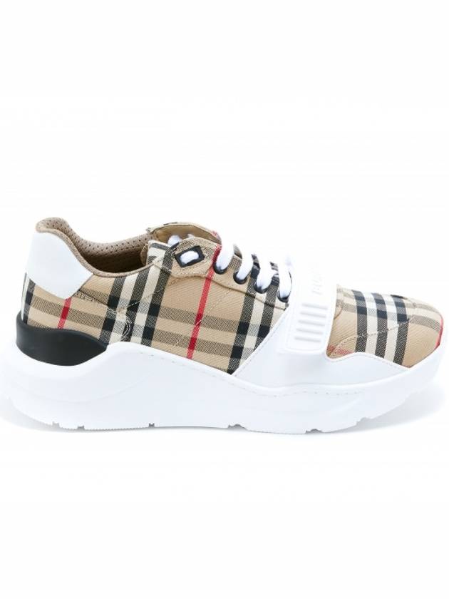 Vintage Check Suede Leather Sneakers Archive Beige - BURBERRY - BALAAN 3