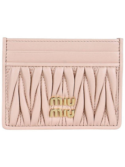 Materasse Nappa Leather Card Wallet Powder Pink - MIU MIU - BALAAN 2