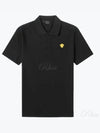 Embroidered Logo Polo Shirt Black - VERSACE - BALAAN 2