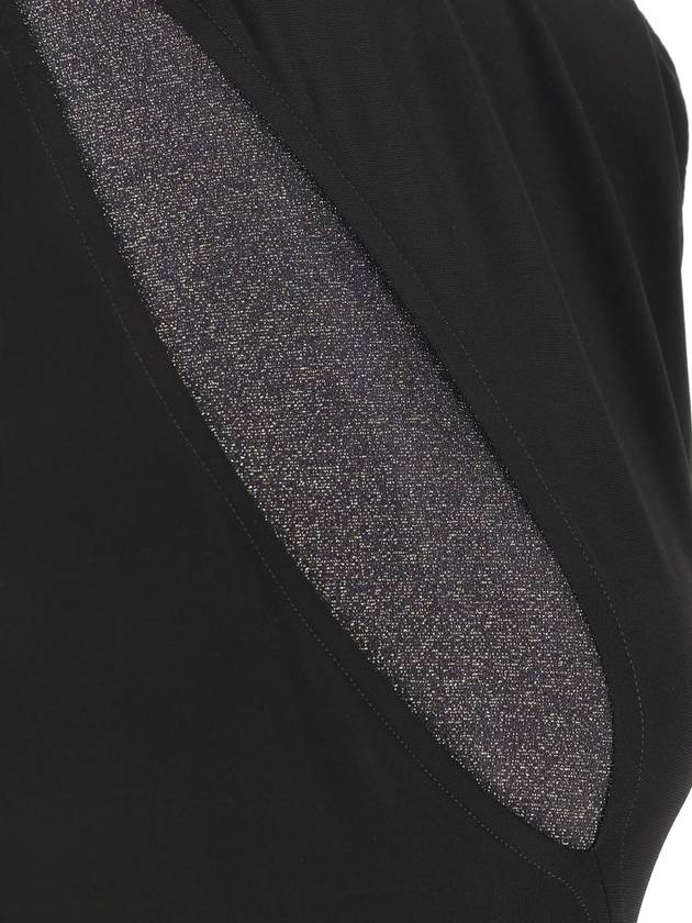 Jersey Metallic Yarn Long Dress Black - FENDI - BALAAN 4