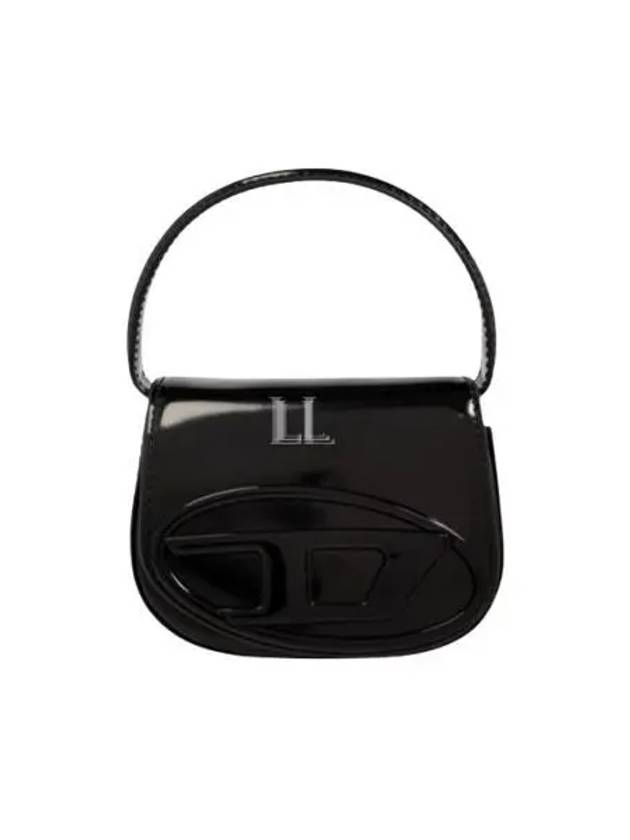 1DR Compact Mirrored Leather Shoulder Bag Black - DIESEL - BALAAN 2