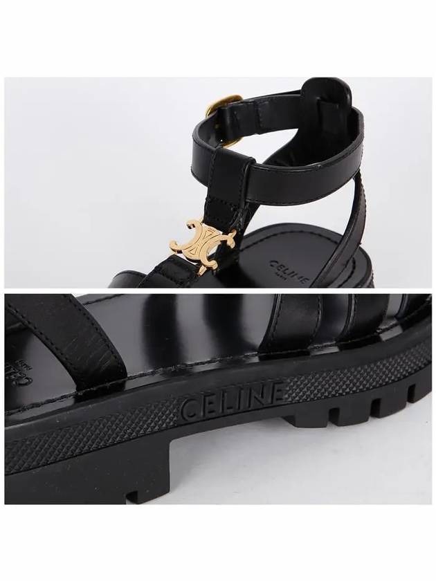 Triomphe Gladiator Sandals Black - CELINE - BALAAN 6