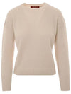 Alinda Crew Neck Knit Top Ivory - MAX MARA - BALAAN 3