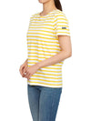 Etrille Striped Short Sleeve T-Shirt White Yellow - SAINT JAMES - BALAAN 6