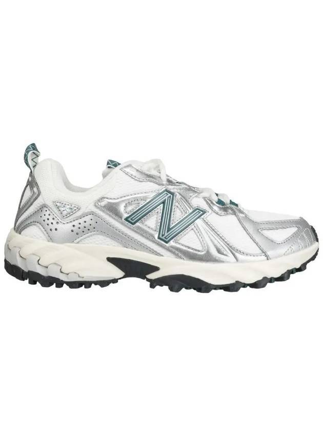 610 Low Top Sneakers Metallic Silver Green - NEW BALANCE - BALAAN 1