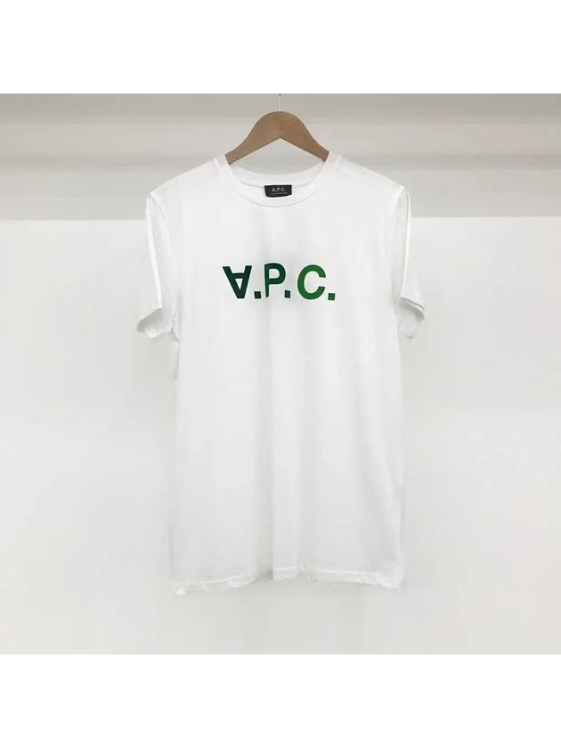 Men's VPC Logo Multi-Color Short Sleeve T-Shirt White - A.P.C. - BALAAN.