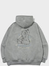 Thinking Bear Embroidery Hooded Zip-Up Gray - CPGN STUDIO - BALAAN 2