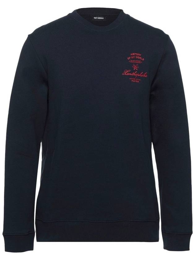 Xanthophobic Crew Neck Sweatshirt Dark Navy 192165B1900400043 - RAF SIMONS - BALAAN 1