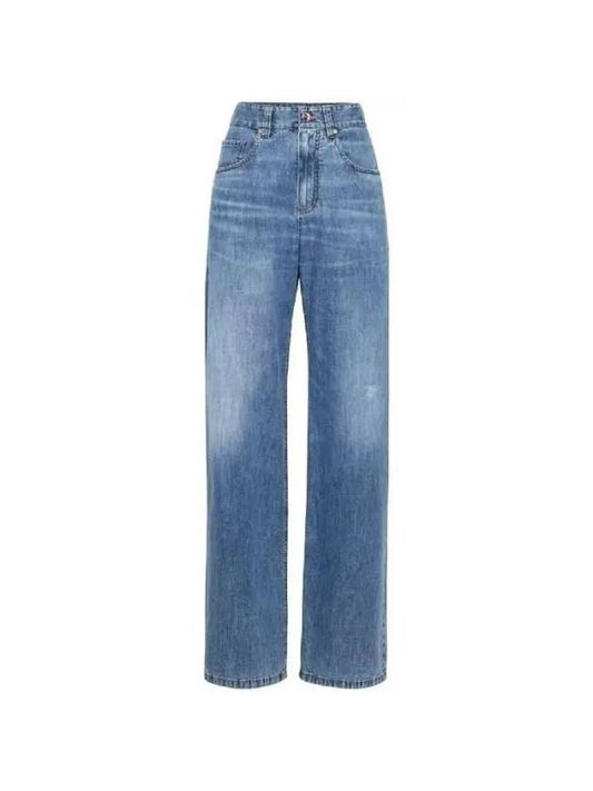 High Waist Straight Jeans MH192P5808C8982 - BRUNELLO CUCINELLI - BALAAN 2