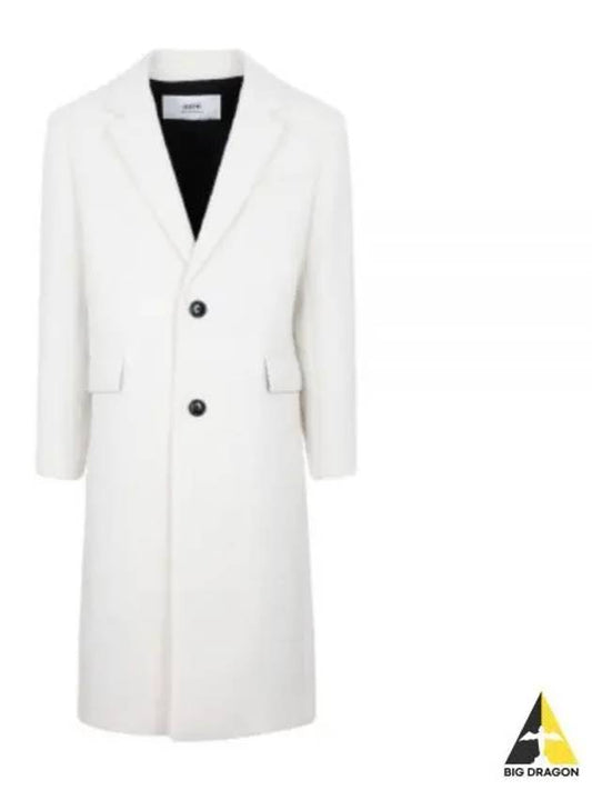 Men's Wool Single Coat Offwhite - AMI - BALAAN 2