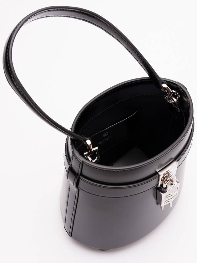 Shark Rock Leather Bucket Bag Black - GIVENCHY - BALAAN 3