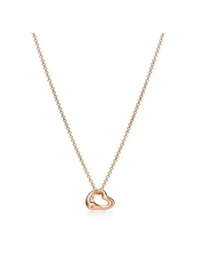 Open Heart Pendant Necklace Rose Gold - TIFFANY & CO. - BALAAN 1