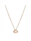 Open Heart Pendant Necklace Rose Gold - TIFFANY & CO. - BALAAN 1