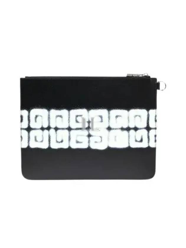 4G Leather Clutch Bag Black - GIVENCHY - BALAAN 2