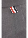 Super 120S Twill Below Knee Pleated Skirt Medium Grey - THOM BROWNE - BALAAN 4