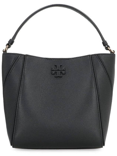 Mcgraw Logo Small Bucket Bag Black - TORY BURCH - BALAAN 2