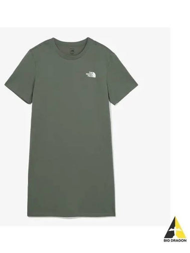 The North Face NT7ZQ40B Women s Essential Short Sleeve Mini Dress - THE NORTH FACE - BALAAN 1