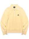 YOKO Collar Neck Half Zip Up Long Sleeve Sweatshirt YELLOW - 20THHOLE - BALAAN 4