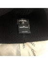 Beanie CC Logo Cashmere Winter Hat Classic Black AAA398 - CHANEL - BALAAN 5