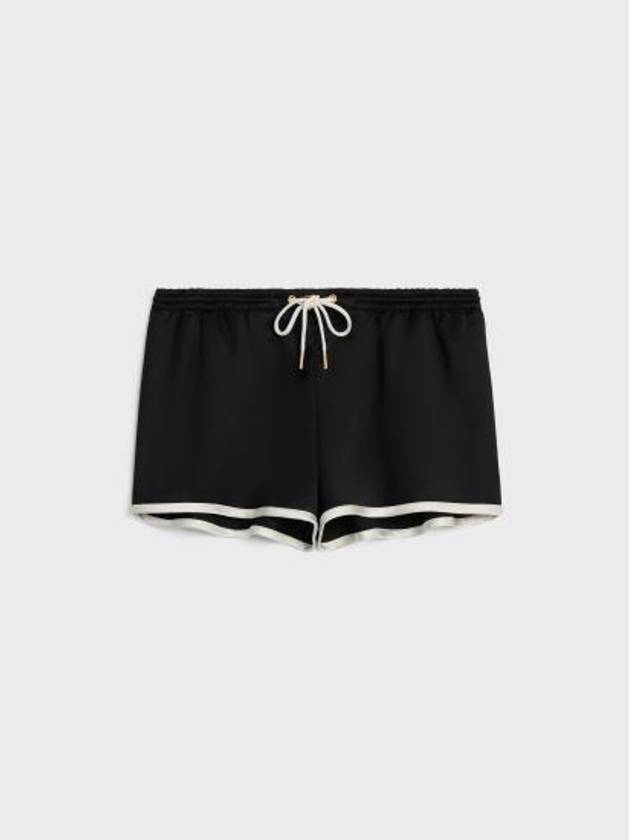 mini Triomphe shorts in satin 2P77A199Q 38NO - CELINE - BALAAN 2