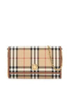 Check Chain Strap Long Wallet Beige - BURBERRY - BALAAN 2