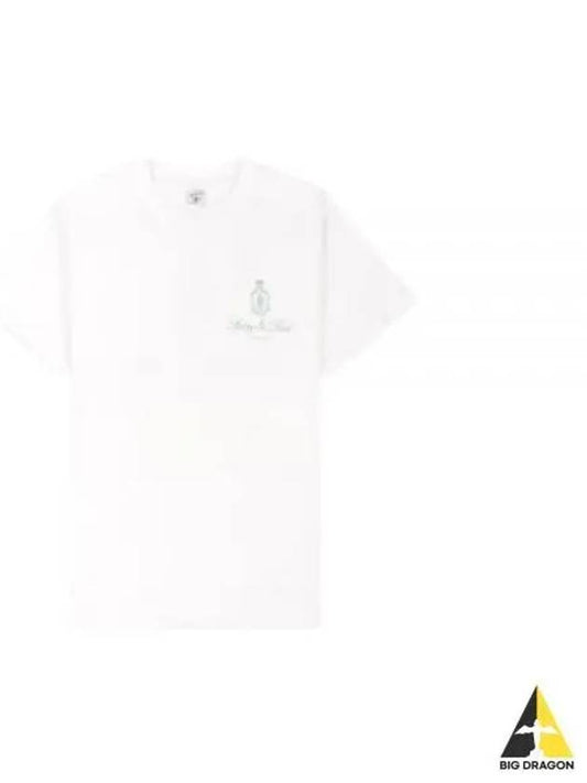 24 Vendome T Shirt WhiteSage TO042S412VW - SPORTY & RICH - BALAAN 1