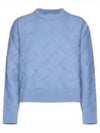 Intrecciato Wool Knit Top Light Blue - BOTTEGA VENETA - BALAAN 2