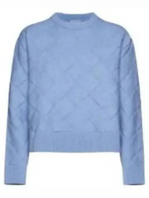 Intrecciato Wool Knit Top Light Blue - BOTTEGA VENETA - BALAAN 2