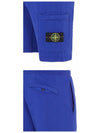 Men's Wappen Patch Bermuda Shorts Bright Blue - STONE ISLAND - BALAAN 6