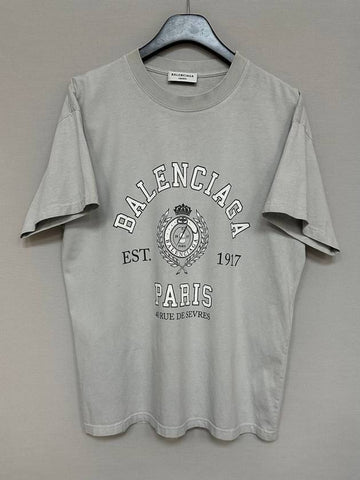 College 1917 Short Sleeve T Shirt 100 - BALENCIAGA - BALAAN 1