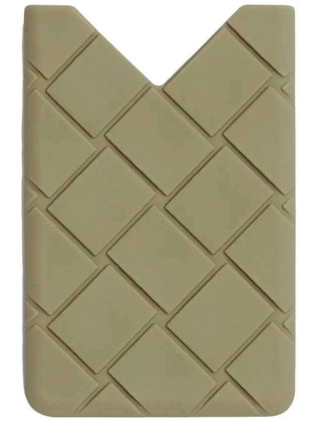 Intrecciato Silicone Card Holder Light Green - BOTTEGA VENETA - BALAAN 2