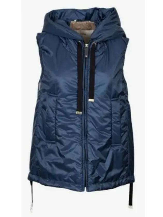 Greengo Water Repellent Vest Padded Vest Navy - MAX MARA - BALAAN 2