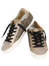 Height Raising Insole Vintage Leather Low Top Sneakers Gold Glitter - PHILIPPE MODEL - BALAAN 4