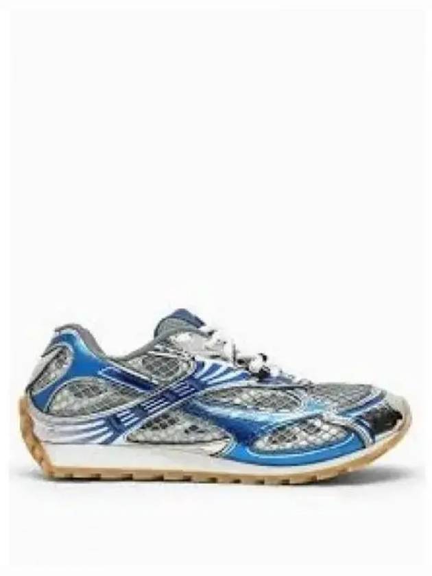 Orbit Mesh Rubber Low Top Sneakers Blue Silver - BOTTEGA VENETA - BALAAN 2