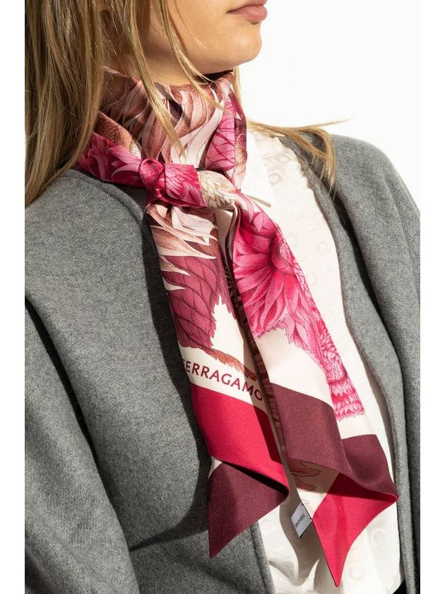 FERRAGAMO Silk Scarf, Women's, Pink - SALVATORE FERRAGAMO - BALAAN 2