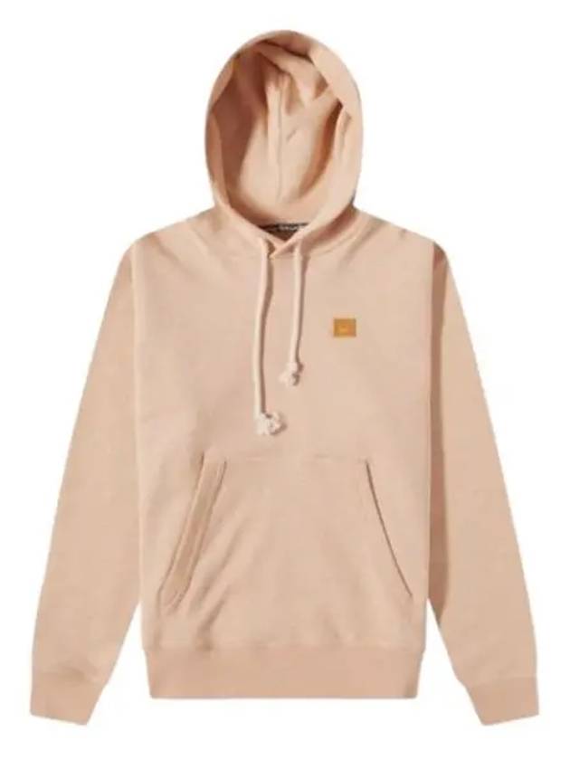 Face Logo Patch Cotton Hoodie Powder Pink - ACNE STUDIOS - BALAAN 2