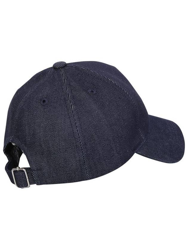 VPC Velvet Logo Denim Ball Cap Blue - A.P.C. - BALAAN 6