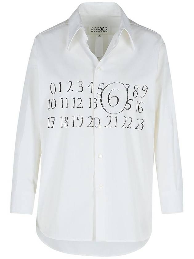 Mm6 Maison Margiela White Cotton Shirt - MAISON MARGIELA - BALAAN 1