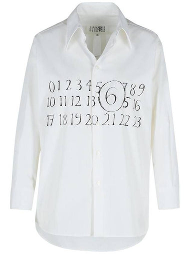 Mm6 Maison Margiela White Cotton Shirt - MAISON MARGIELA - BALAAN 1